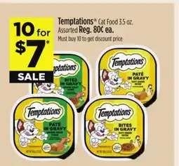 Dollar General Temptations Cat Food offer