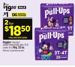 Dollar General Huggies Pull-Ups Jumbo Training Pants offer