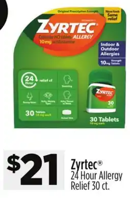 Dollar General Zyrtec 24 Hour Allergy Relief offer