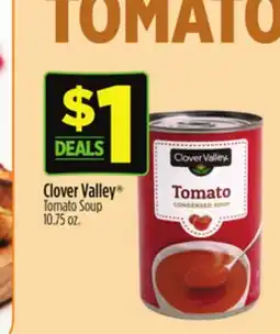 Dollar General Clover Valley Tomato Soup offer