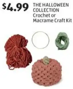 Aldi The halloween collection crochet or macrame craft kit offer