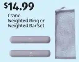 Aldi Crane Weighted Ring or Weighted Bar Set offer