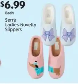 Aldi Serra Ladies Novelty Slippers offer