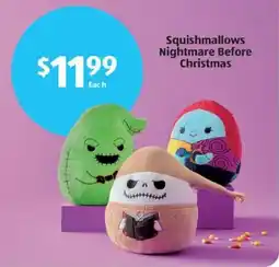 Aldi Squishmallows Nightmare Before Christmas offer