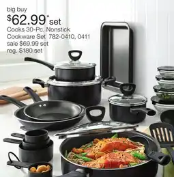 JC Penney Cooks 30-Pc. Nonstick Cookware Set offer