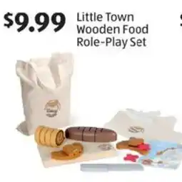 Aldi Little town wooden food role-play set offer