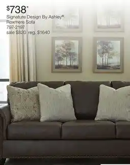 JC Penney Signature Design By Ashley Roxmere Sofa offer