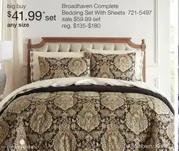 JC Penney Broadhaven Complete Bedding Set With Sheets offer