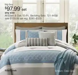 JC Penney All Eden & Oak 10-Pc. Bedding Sets offer