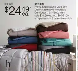 JC Penney Home Expressions Ultra Soft Down-Alternative Reversible Comforter offer