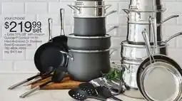 JC Penney Cuisinart Contour 14-Pc. Hard-Anodized Or Stainless Steel Cookware Set offer