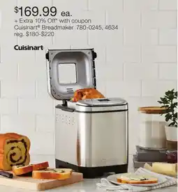 JC Penney Cuisinart Breadmaker offer