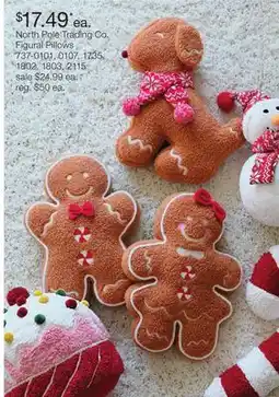 JC Penney North Pole Trading Co. Figural Pillows offer