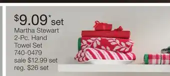 JC Penney Martha Stewart 2-Pc. Hand Towel Set offer