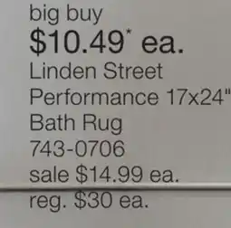 JC Penney Linden Street Performance 17x24 Bath Rug offer