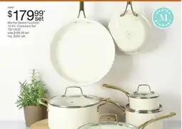 JC Penney Martha Stewart Lockton 10-Pc. Cookware Set offer