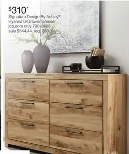 JC Penney Signature Design By Ashley Hyanna 6-Drawer Dresser offer