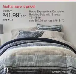 JC Penney Home Expressions Complete Bedding Sets With Sheets offer