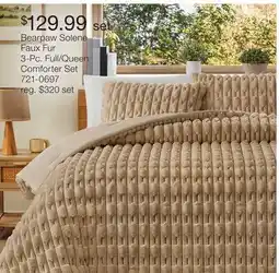 JC Penney Bearpaw Solene Faux Fur 3-Pc. Full/Queen Comforter Set offer