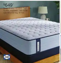 JC Penney Sealy Briggs 13 Firm Tight Top Queen Mattress offer