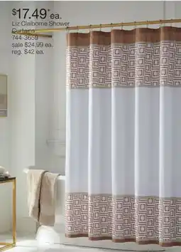 JC Penney Liz Claiborne Shower Curtains offer