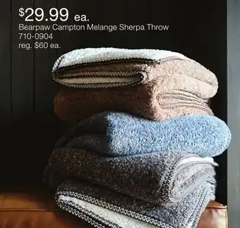 JC Penney Bearpaw Campton Melange Sherpa Throw offer