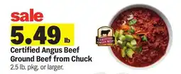Meijer Certified Angus Beef Ground Beef from Chuck offer