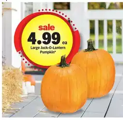 Meijer Large Jack-O-Lantern Pumpkin offer