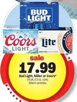 Meijer Bud Light, Miller or Coors offer
