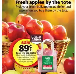 Meijer Local Tote Bag Apples offer