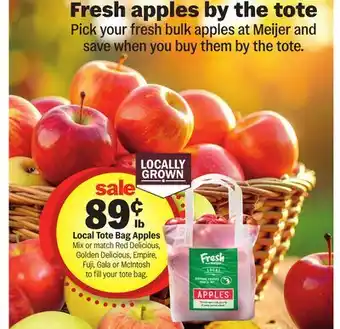 Meijer Local Tote Bag Apples offer