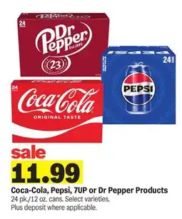 Meijer Coca-Cola, Pepsi, 7UP or Dr Pepper Products offer