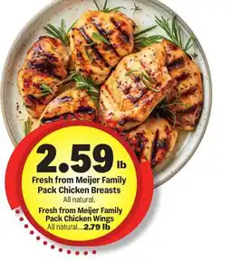 Meijer Fresh from Meijer Family Pack Chicken Breasts offer