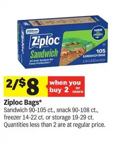 Meijer Ziploc Bags offer