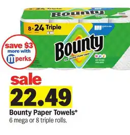 Meijer Bounty Paper Towels offer