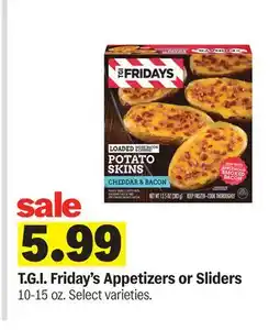 Meijer T.G.I. Friday's Appetizers or Sliders offer