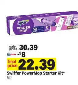 Meijer Swiffer PowerMop Starter Kit offer