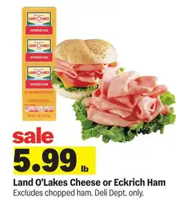 Meijer Land O'Lakes Cheese or Eckrich Ham offer
