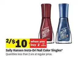 Meijer Sally Hansen Insta-Dri Nail Color Singles offer