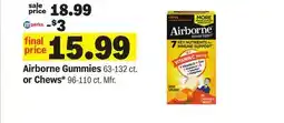 Meijer Airborne Gummies 63-132 ct. or Chews offer