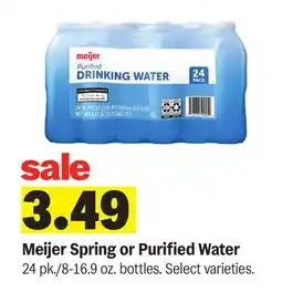 Meijer Meijer Spring or Purified Water offer