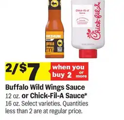 Meijer Buffalo Wild Wings Sauce 12 oz. or Chick-Fil-A Sauce* 16 oz offer