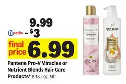 Meijer Pantene Pro-V Miracles or Nutrient Blends Hair Care Products offer