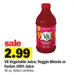 Meijer V8 Vegetable Juice, Veggie Blends or Fusion 100% Juice offer