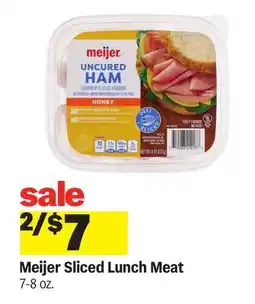 Meijer Meijer Sliced Lunch Meat offer