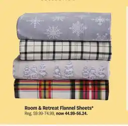 Meijer Room & Retreat Flannel Sheets offer