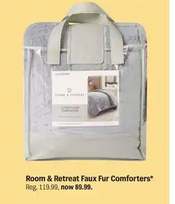 Meijer Room & Retreat Faux Fur Comforters offer