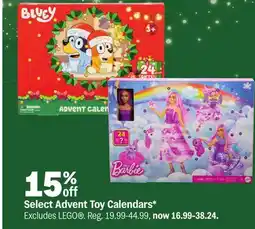 Meijer Select Advent Toy Calendars offer