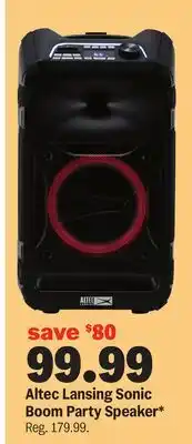 Meijer Altec Lansing Sonic Boom Party Speaker offer