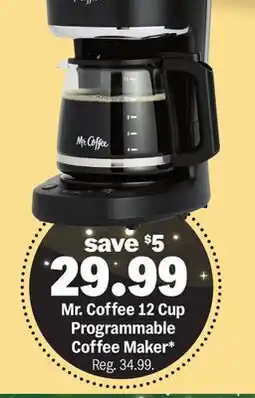 Meijer Mr. Coffee 12 Cup Programmable Coffee Maker offer